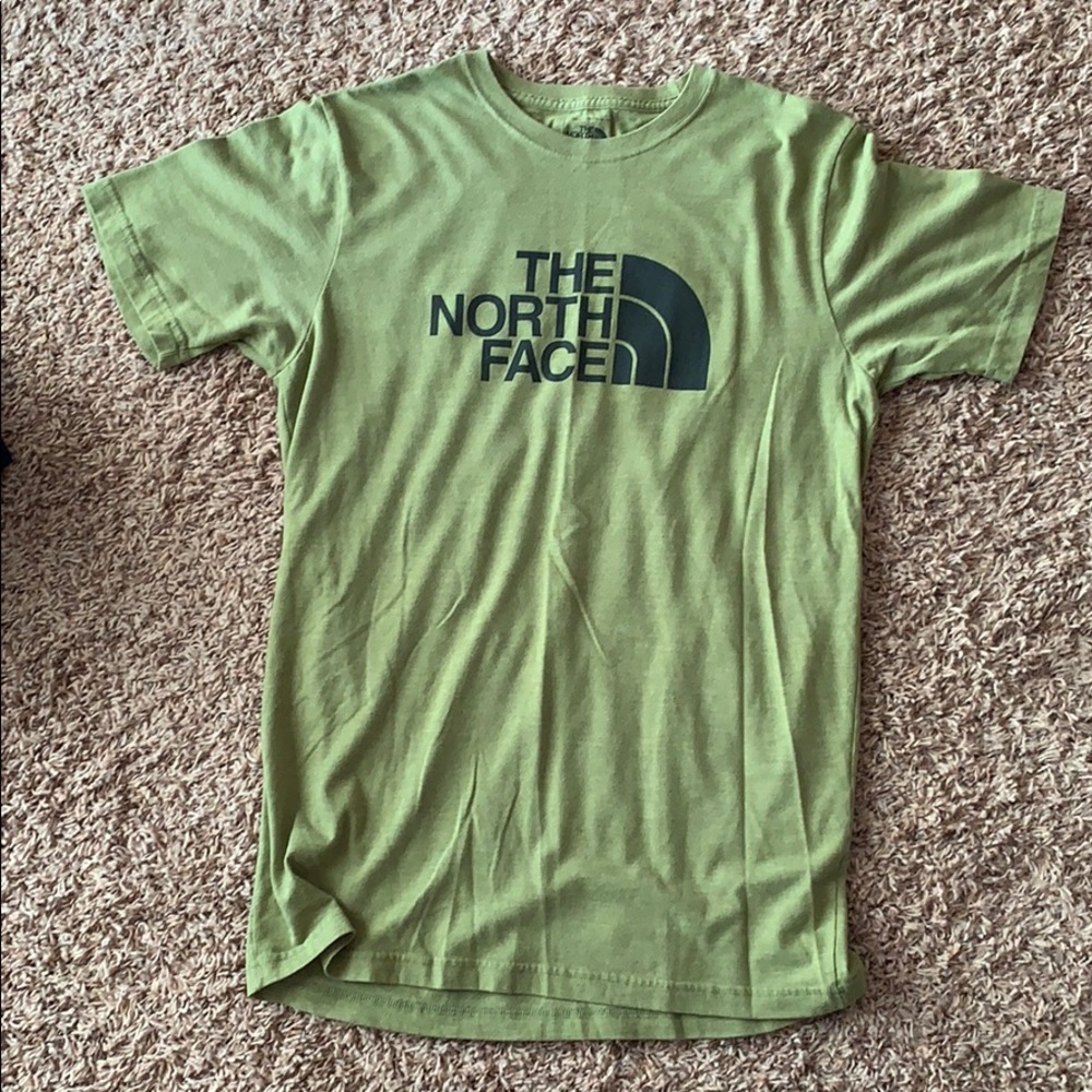 Army green slim fit north face T-shirt sz m